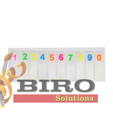 Index-uri din plastic Numbers, 45x12mm, 10 buc. x 20 foi